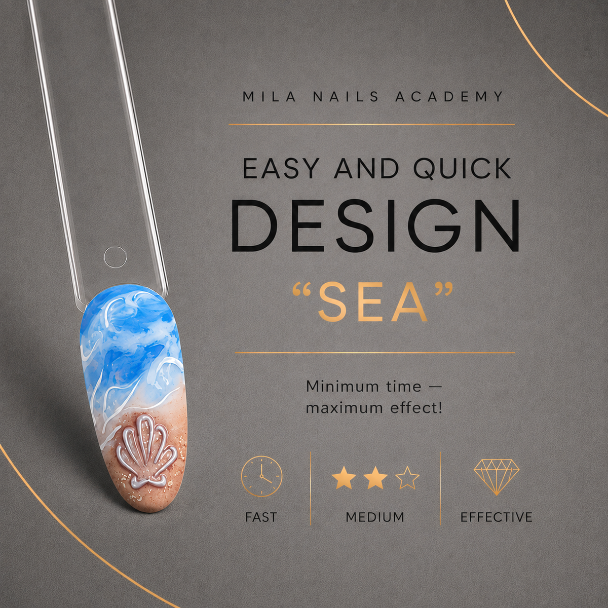 Nail Design “Sea” — Masterclass