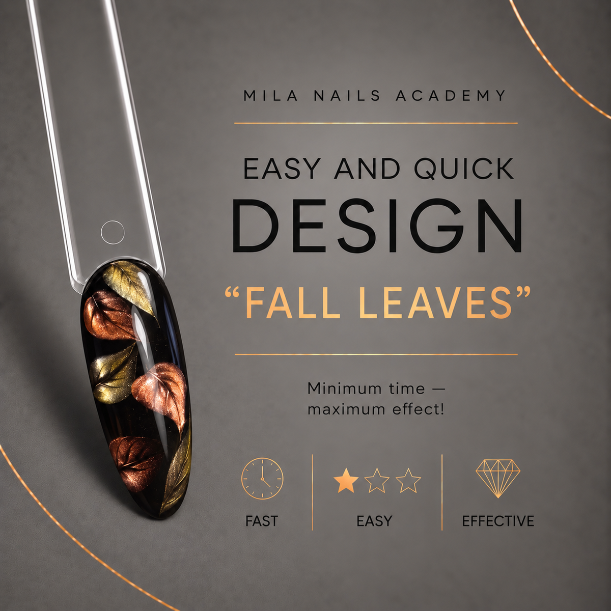 Nail Design “FALL LEAVES” — Masterclass