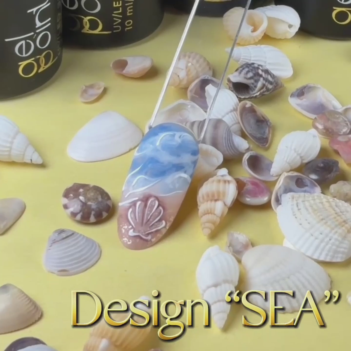 Diseño de uñas «Mar» — Clase magistral