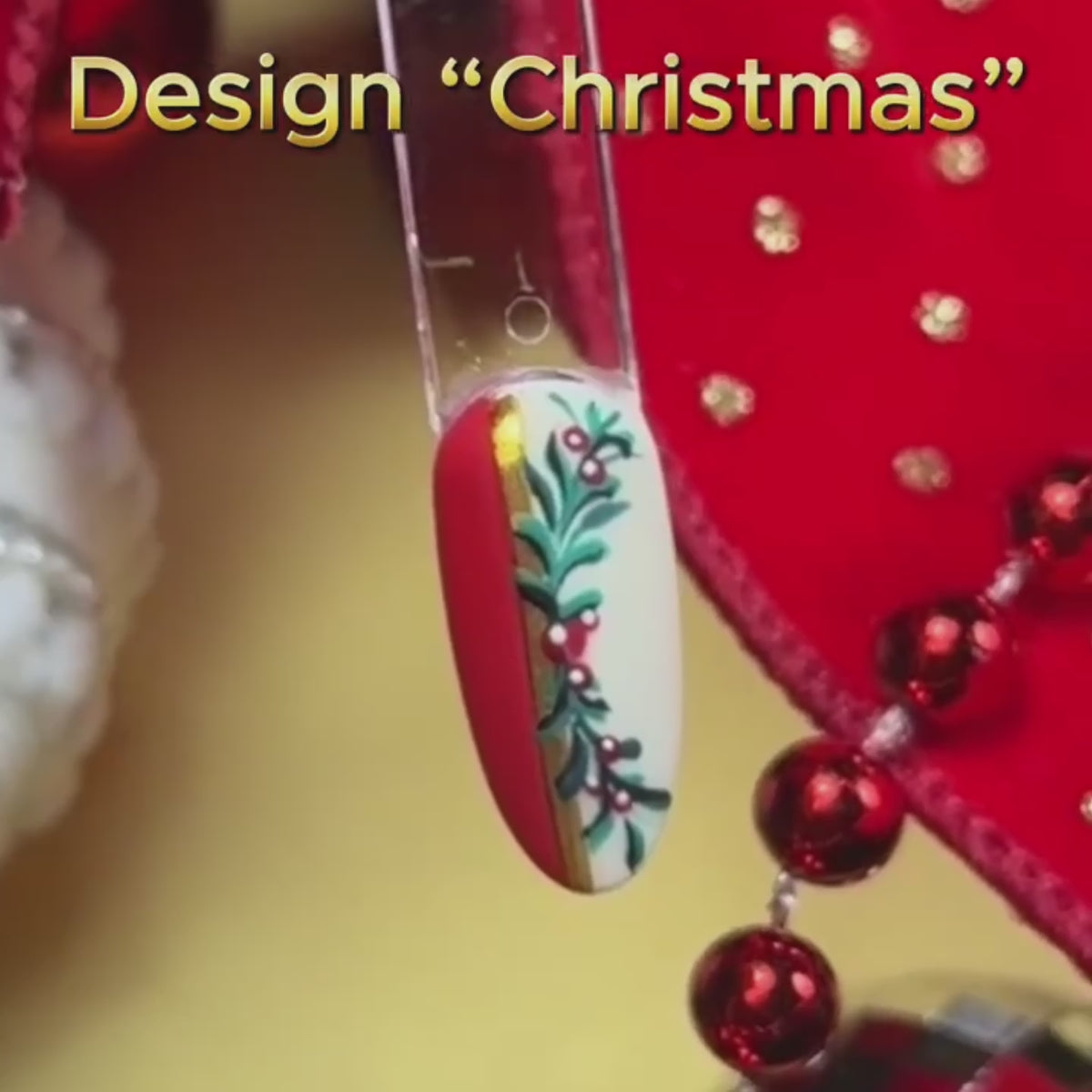 Diseño de uñas “NAVIDAD” — Clase magistral